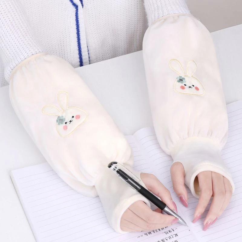 秋冬上新袖套二合一套袖成人护袖工作上班防脏学生防污长款袖头可