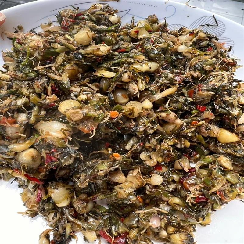 湖南张家界农家自产刘嘎公食用藠儿盐菜3瓶起全国包邮
