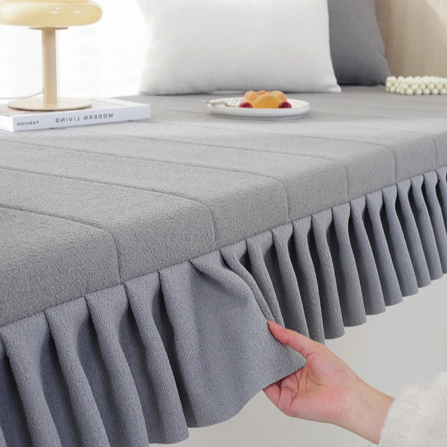 裙摆泰迪可拆洗飘窗垫坐垫卧室网红阳台垫加厚2024窗台垫高级定做