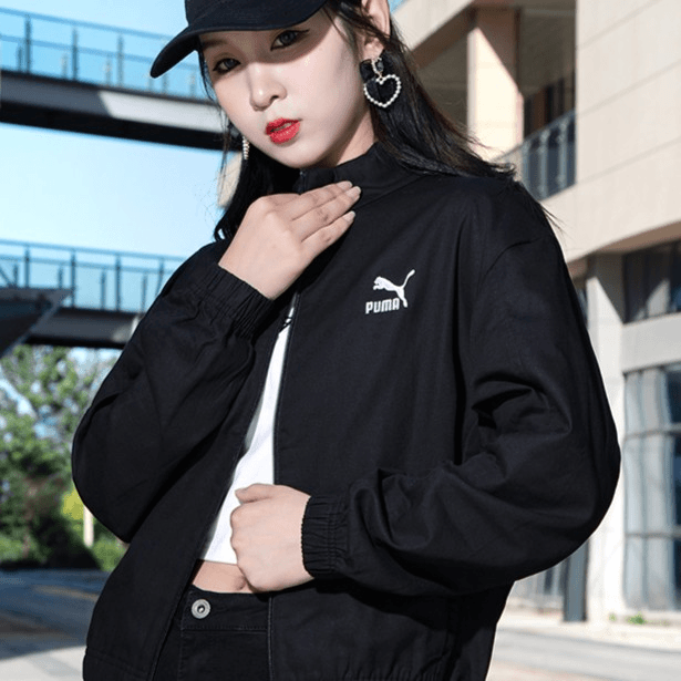 Puma彪马外套女2023夏季新款立领休闲防风短款夹克运动上衣532637