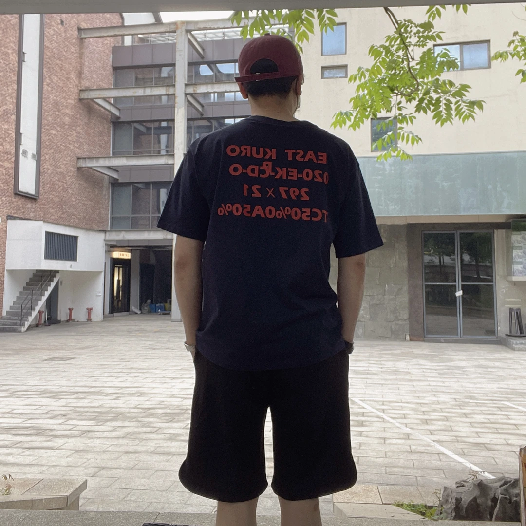 IMZX韩国欧巴服装 基础宽松 T恤 正码正拍 男女风 百搭印花  T318