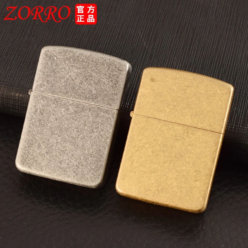 zorro910机型复刻光板老式砂轮复古男士礼品打火机火机经典金色
