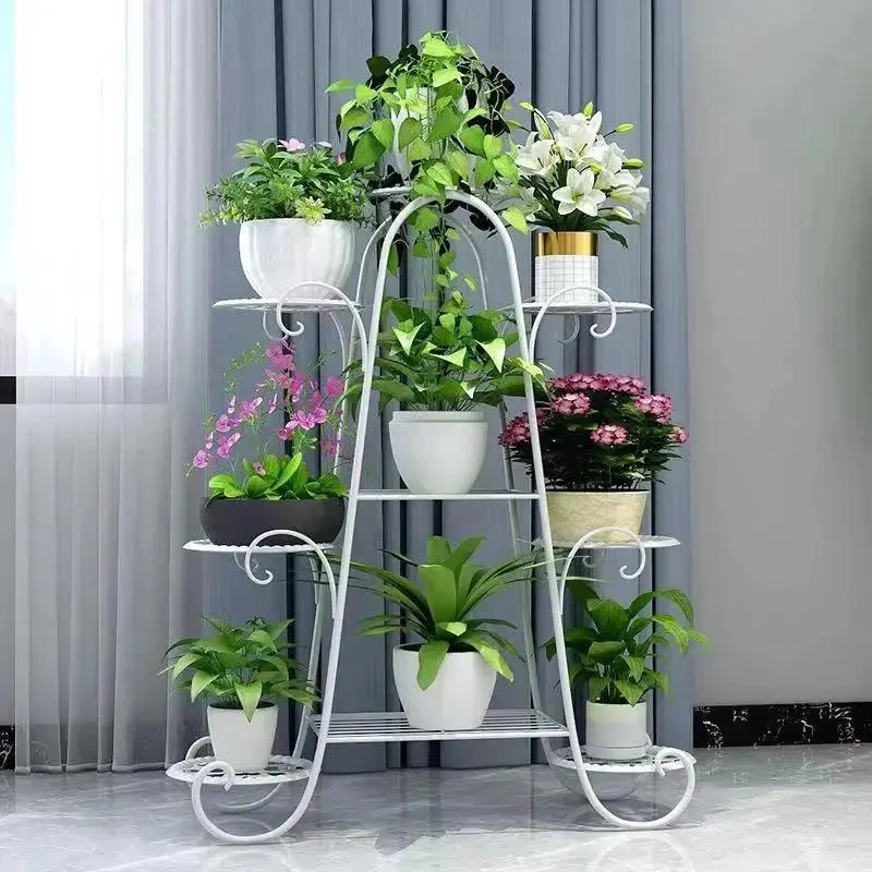 花架子置物架客厅落地式室内阳台户外庭院多层铁艺植物摆放花盆架