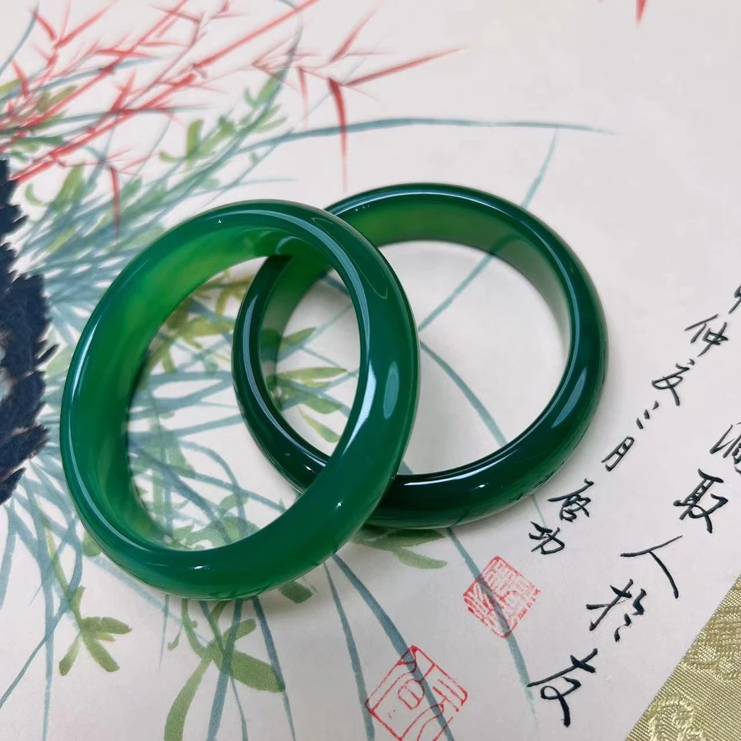 【张总专属】一代传承帝王贵妃高端绿中宽手镯 C11拍一发一多样性发