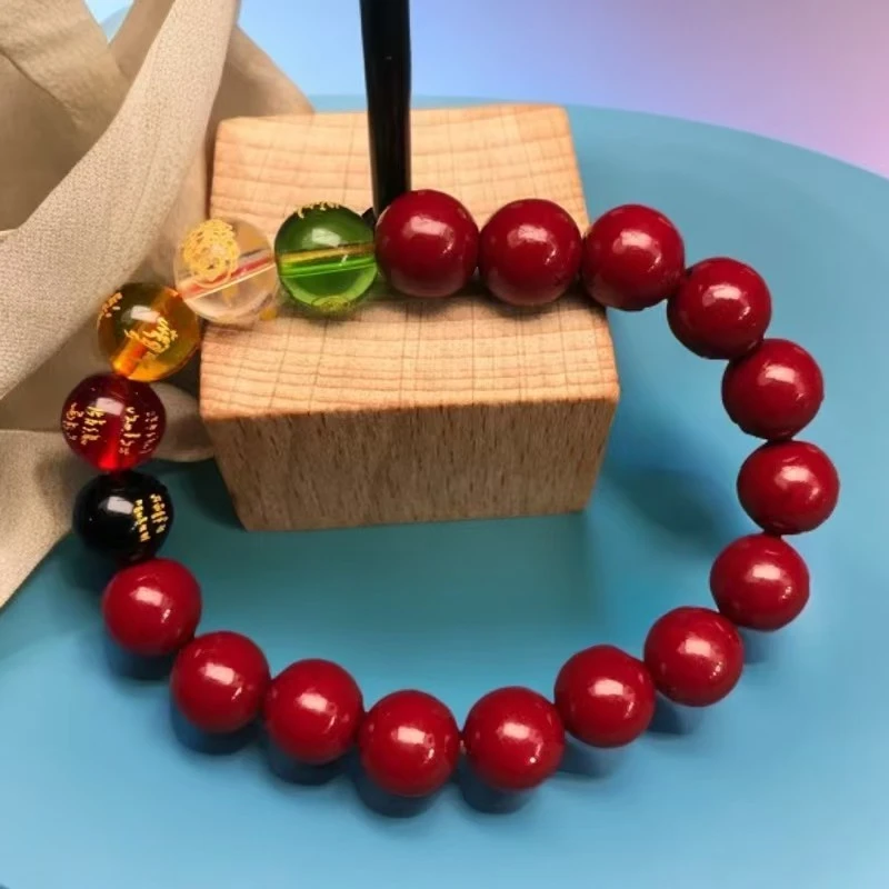 含辰砂工艺品五路财神手串Z19