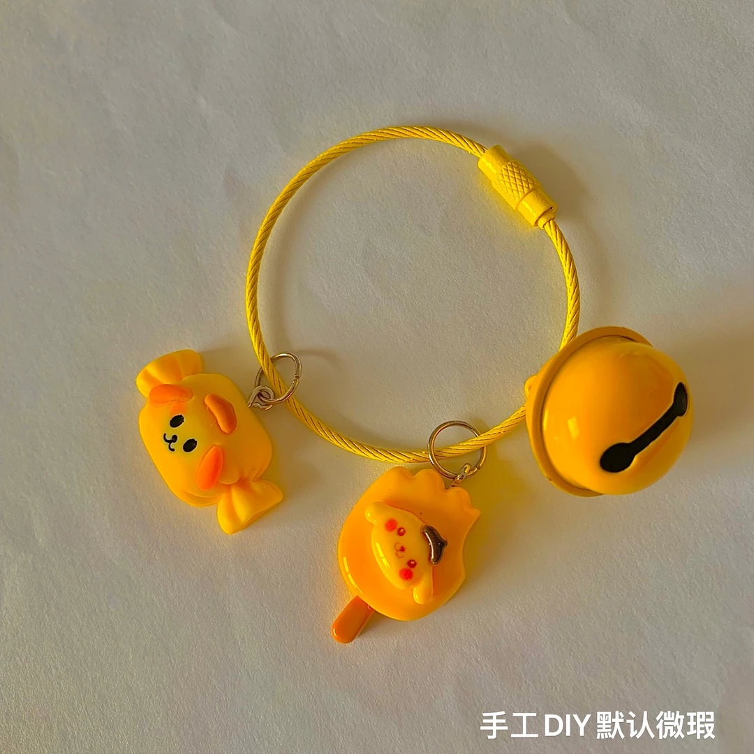 不锈钢亚克力吊坠 纯手工DIY视频 精美钥匙扣 包包挂件 潮玩动漫