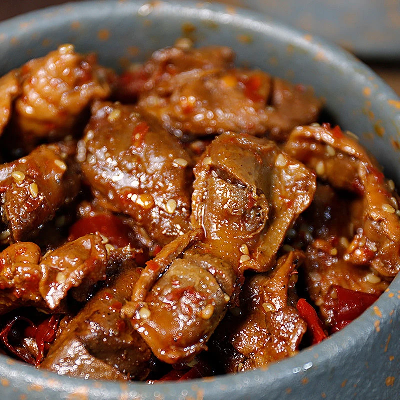 麻辣鸡胗休闲小零食熟食新鲜卤制