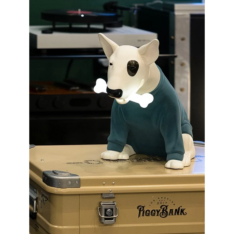 SECRET Spuds MacKenzie 牛头梗卧室护眼台灯潮流桌面摆件小夜灯