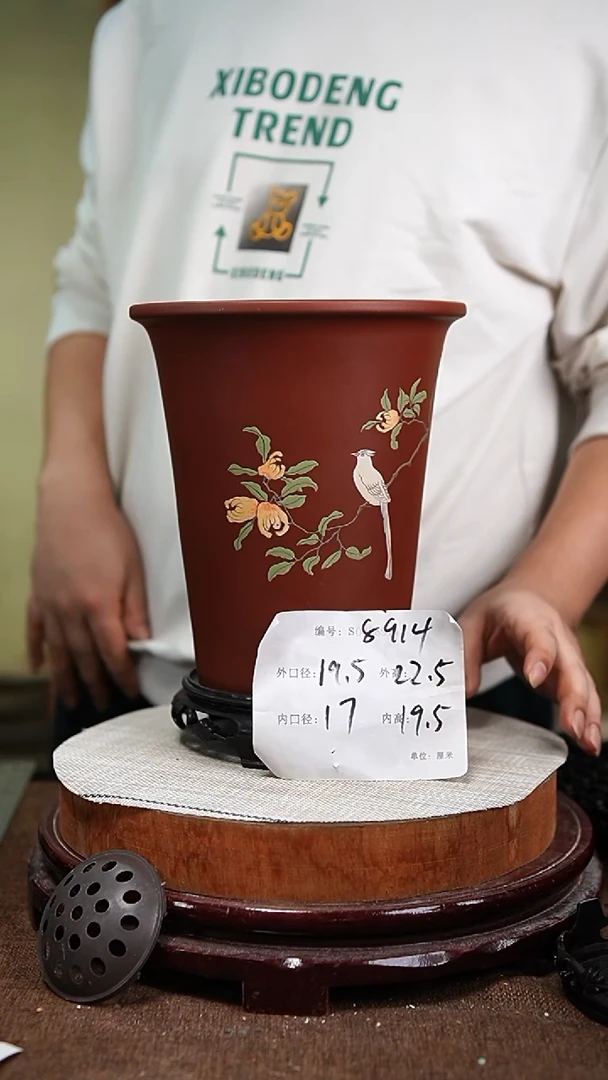 【闪购商品】紫砂花盆紫砂花盆8914+s