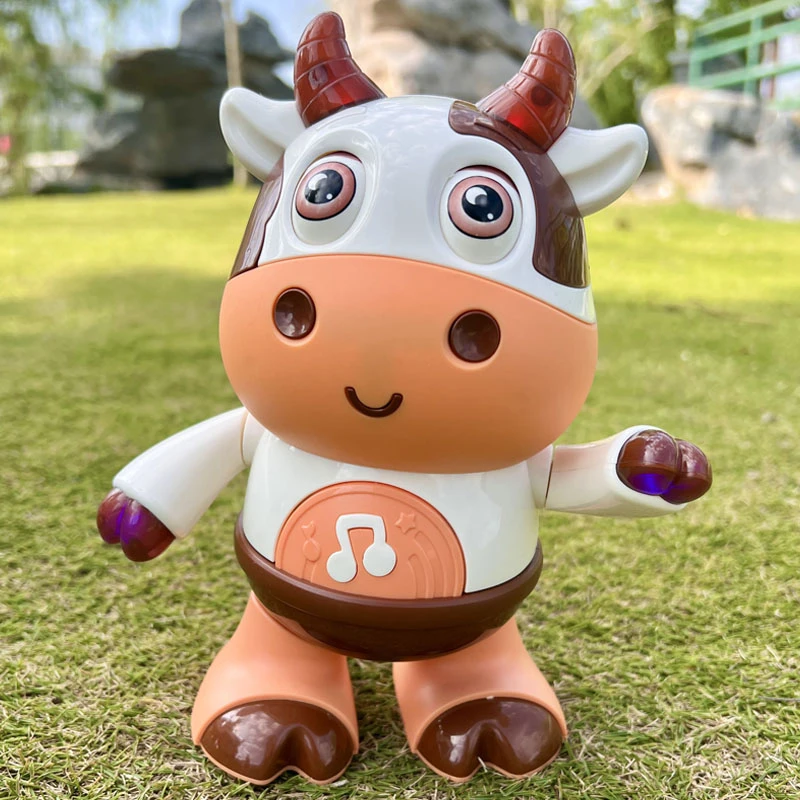 儿童唱歌跳舞小牛玩具有声会动0一1岁早教6-12个月女宝宝幼儿男孩