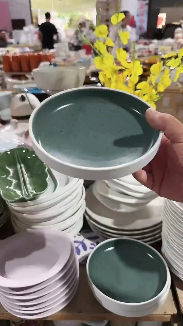 【闪购商品】瓷片7英寸高脚钵 微瑕凑满20元包邮