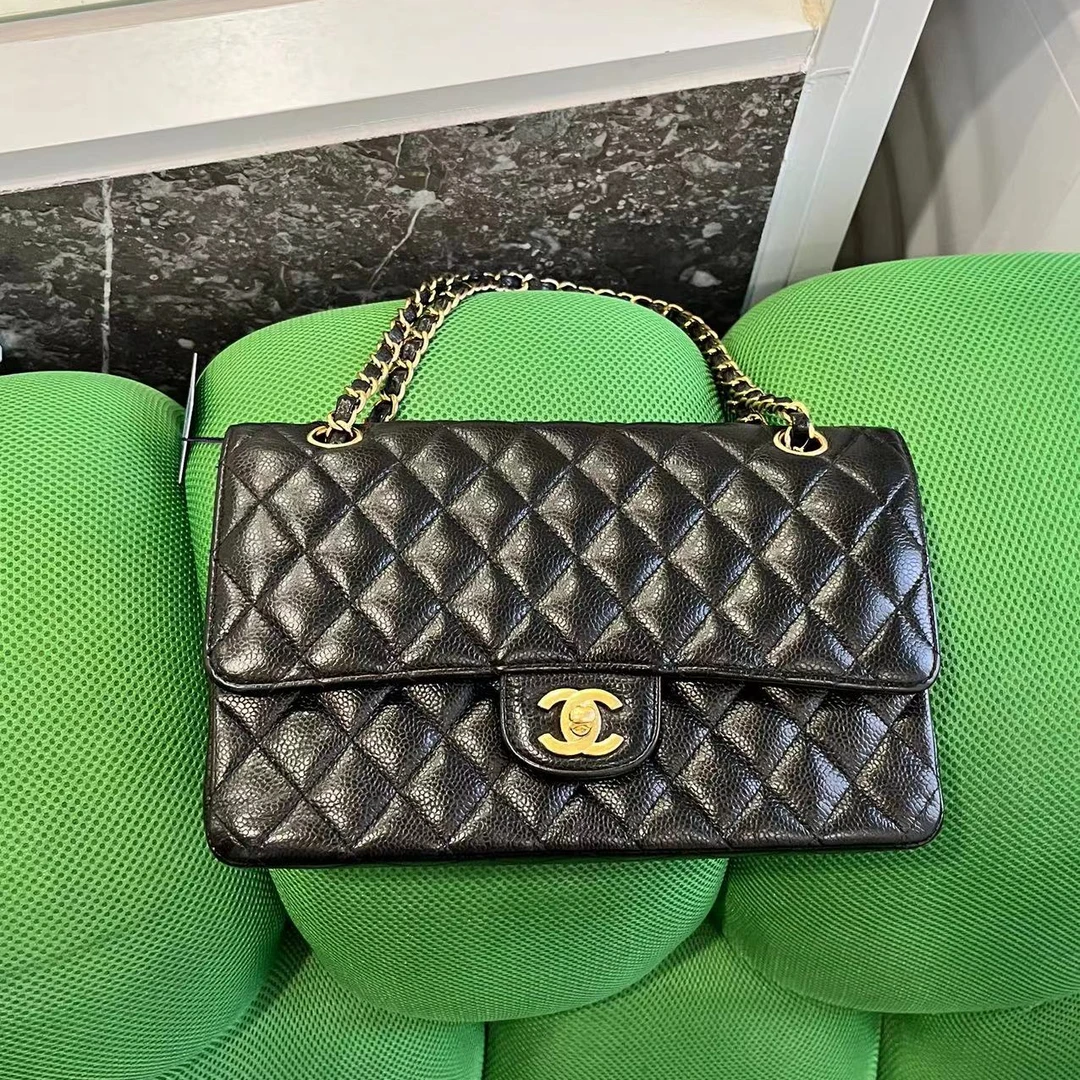99新 Chanel/香奈儿 香奈儿黑金中号cf/成色一直播间为准