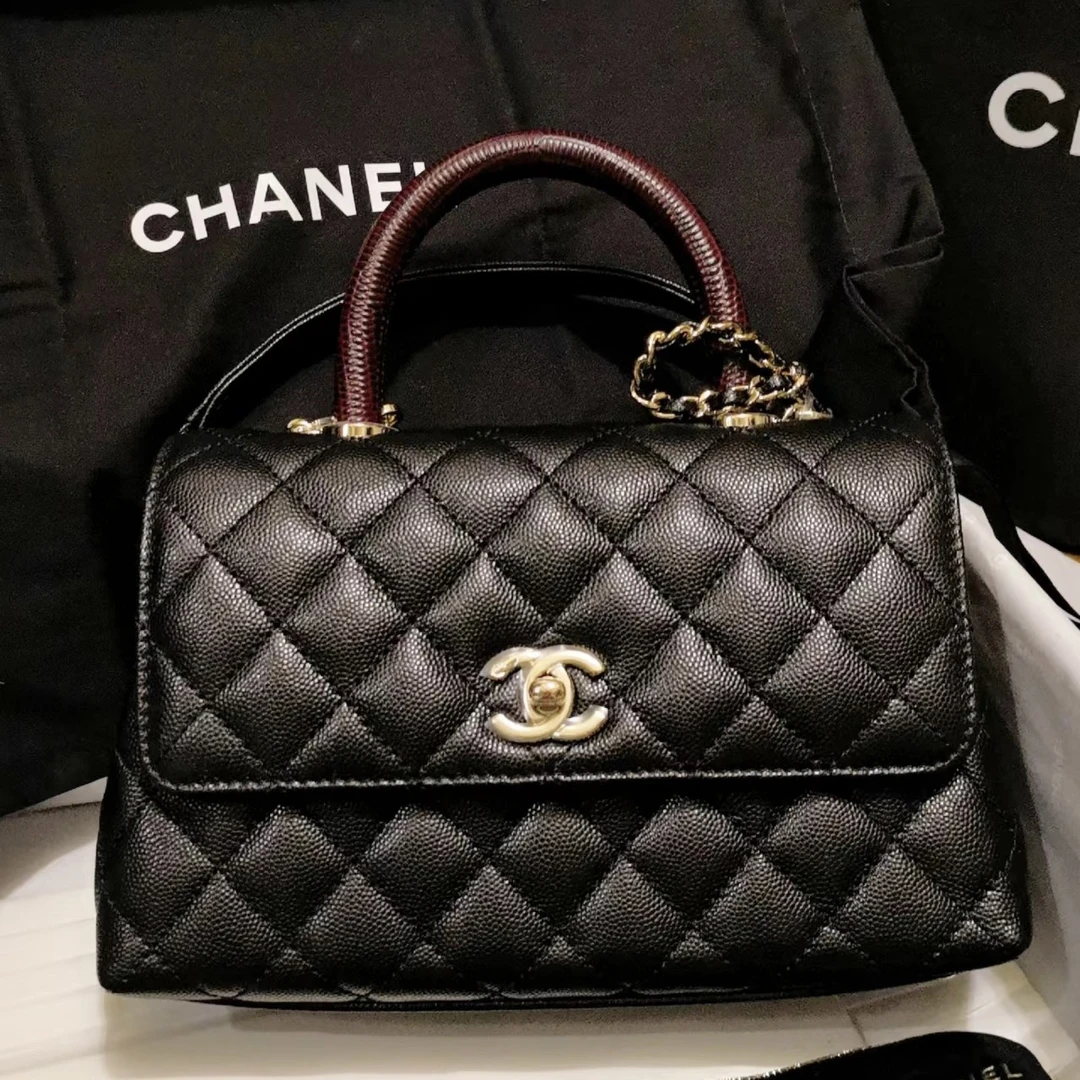 99新 Chanel/香奈儿 332小号coco handle/单肩包
