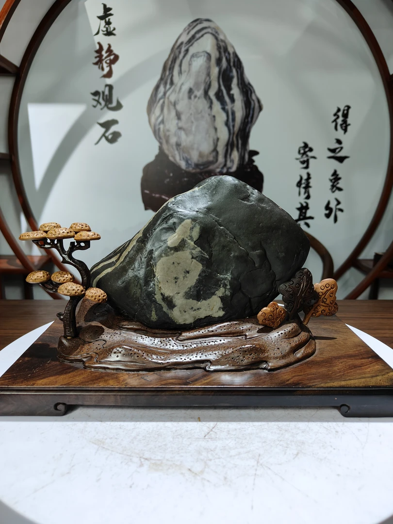 提名：芝麻开花九龙璧天然摆件孤品办公室全手工老物件风化