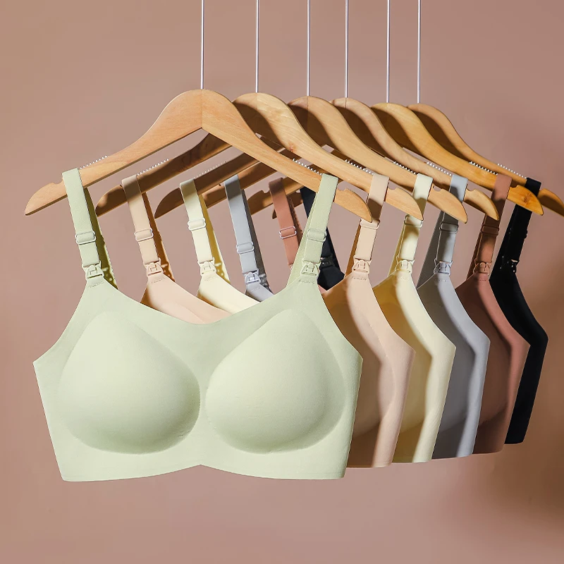 孕之彩上开口喂奶哺乳文胸大罩杯大胸DEFG杯孕期哺乳可穿内衣胸罩