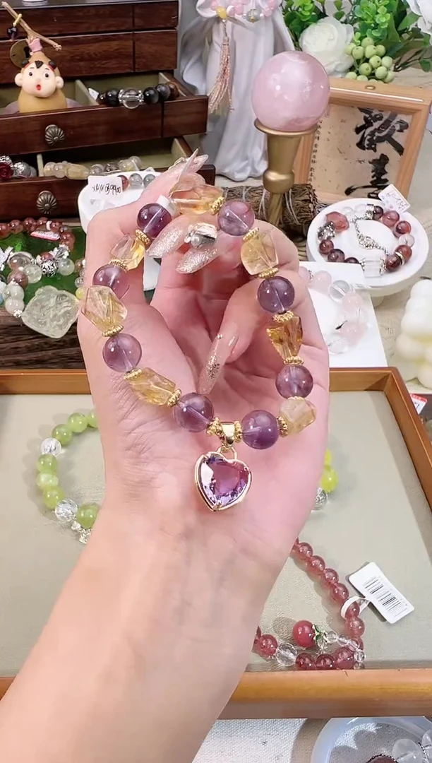 【闪购商品】水晶手链未镶嵌多样性发货发其一颜色微差