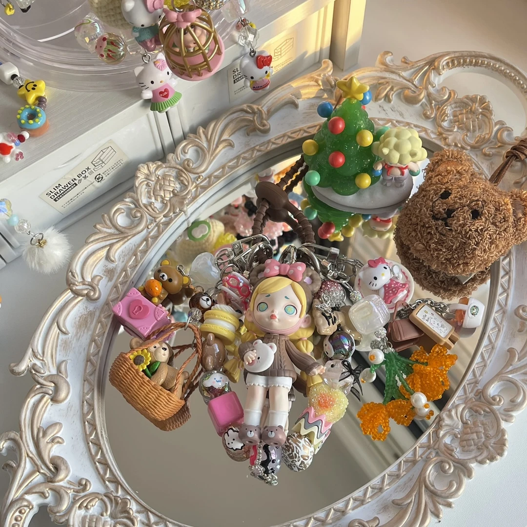 图个开心原创DIY钥匙扣手工diy萌粒