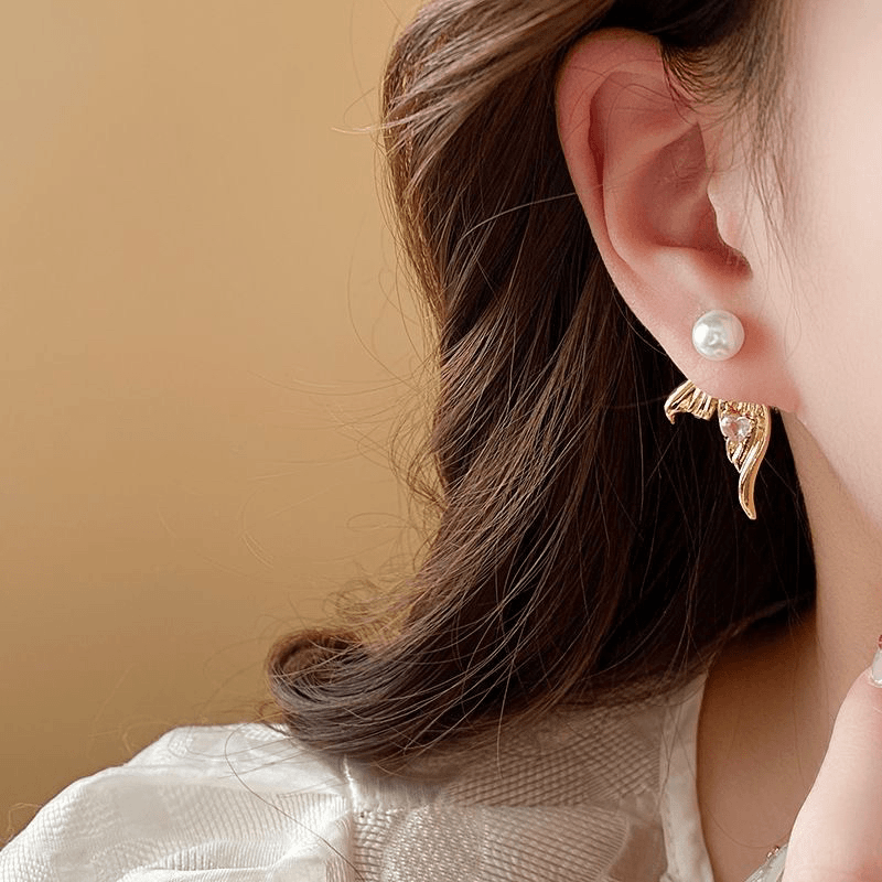 铜合金耳饰 A013ins设计感素款饰品