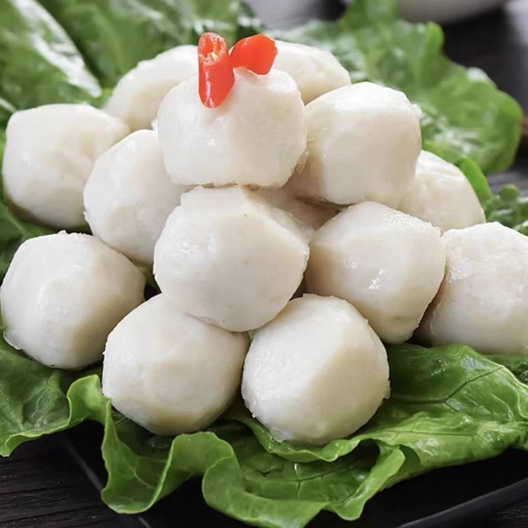 新鲜速冻黄花鱼丸 纯手工制作 美味鱼丸 200g/包*12包+2包汤菜