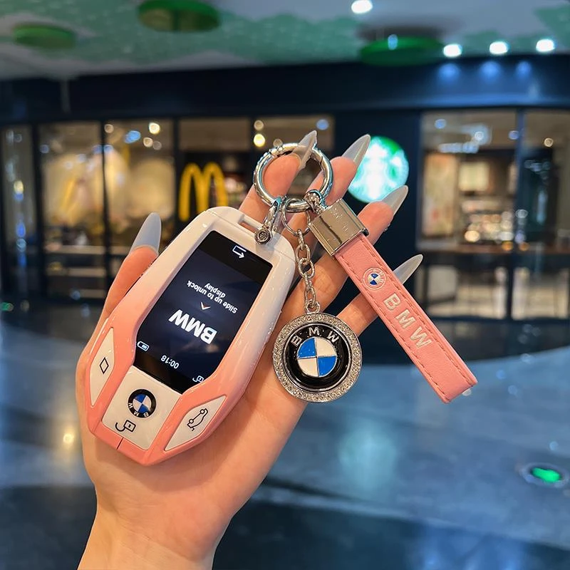 适用宝马液晶钥匙套7系730li740男5系535LE6系GT扣X3/X5/X7壳女