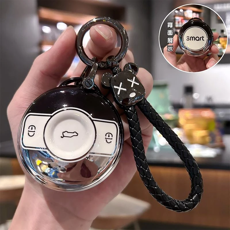 2024款奔驰smart精灵3号钥匙套23/24款新款三号斯玛特汽车包壳扣