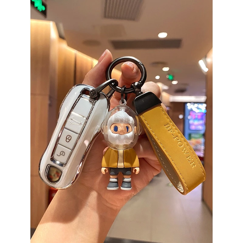 保时捷钥匙套帕拉梅拉Panamera卡宴Cayenne/Macan911男友力钥匙扣