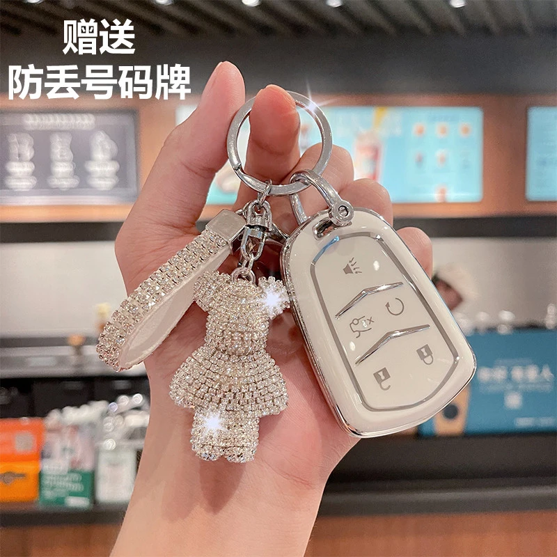 适用凯迪拉克钥匙套CT5 XT4 XT5 CT4 CT6 XT6包 XTS ATSL保护壳女