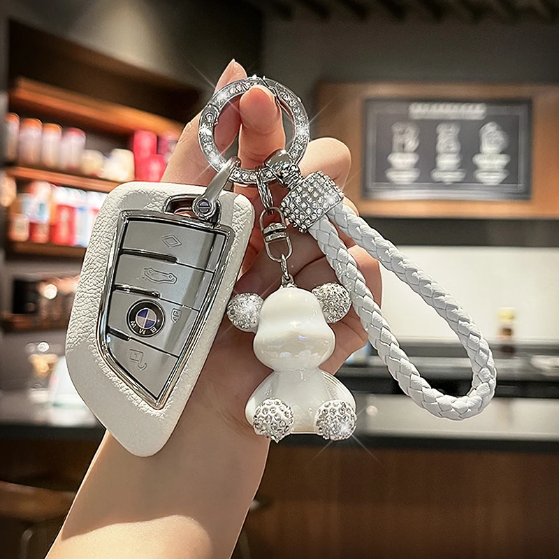 宝马钥匙套新5系3系325li扣530i壳x1x2x3x5x6x7刀锋7系车真皮包女