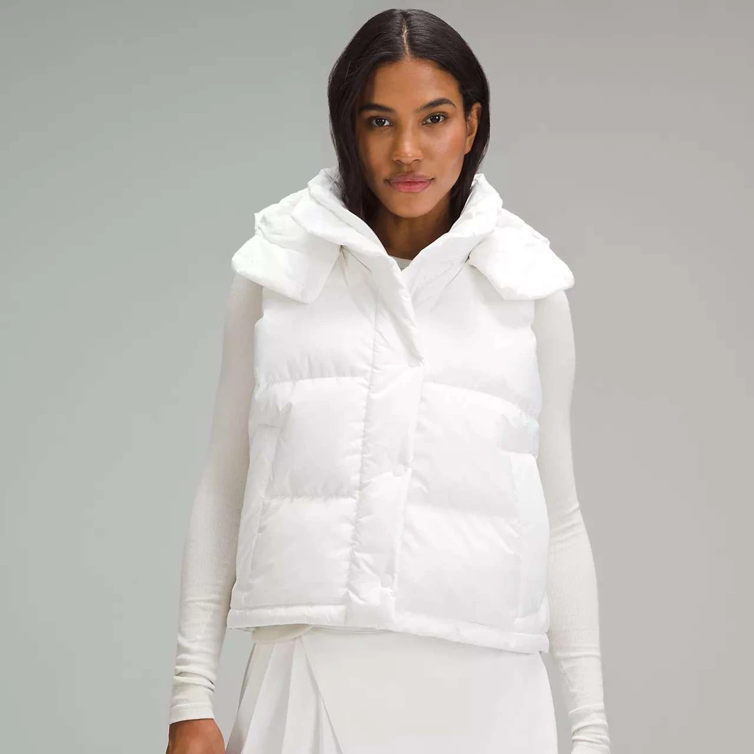 lululemon/露露乐蒙Wunder Puff Vest 防风防水鹅绒白色马甲（2）