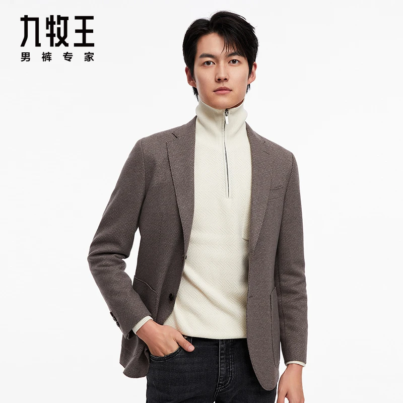【含绵羊毛】九牧王男装24秋冬款商场同款西装舒适百搭外套