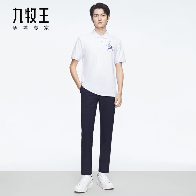 Joeone/九牧王[色纺易打理]夏秋款持久如新透气时尚休闲裤TB1C214