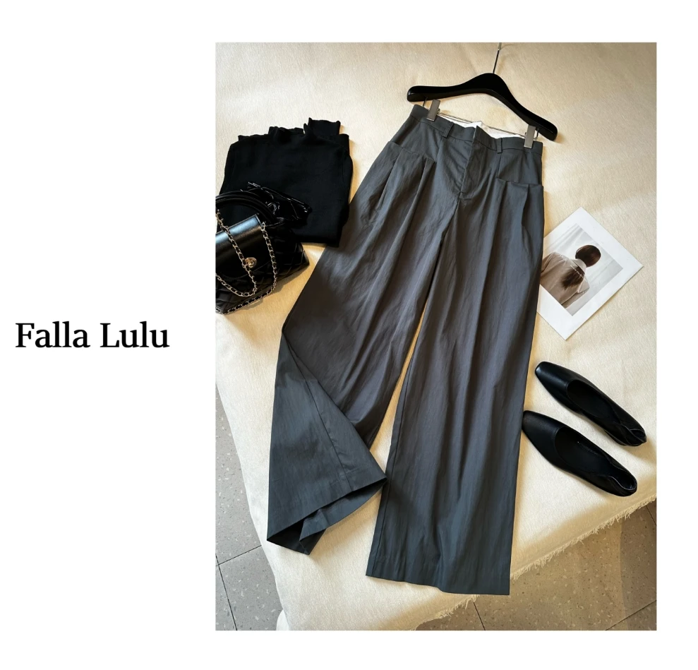 @英子家  高腰显瘦通勤高品西装裤休闲裤   C1724