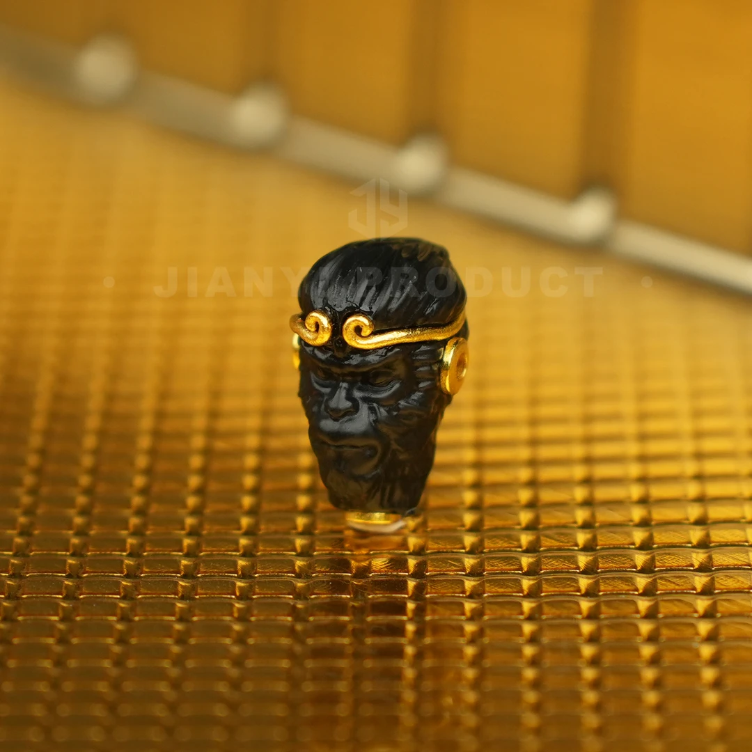 【见一文玩】齐天大圣黑神话悟空三通文玩配饰12.5*20mm JY035