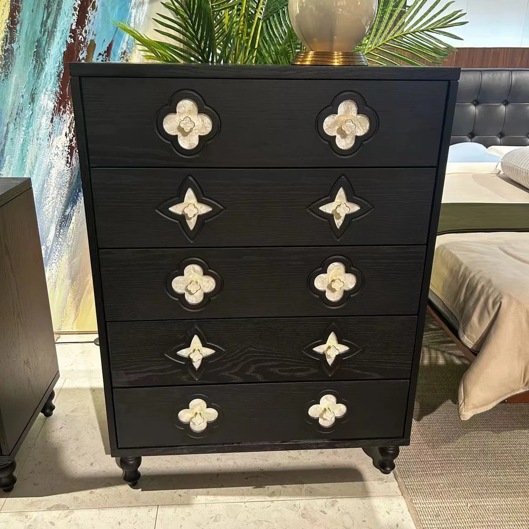 【四叶草五斗柜】四叶草卧室客厅沙发边柜五斗柜