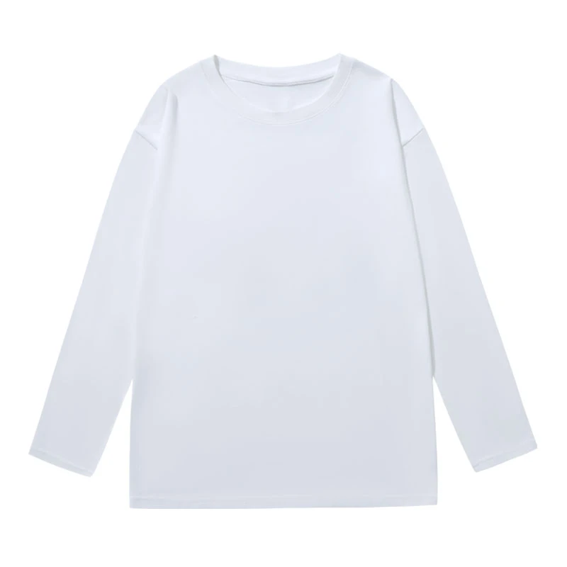 韩版基础款纯棉内搭长袖t恤女装春秋冬新款显瘦中长款打底上衣ins