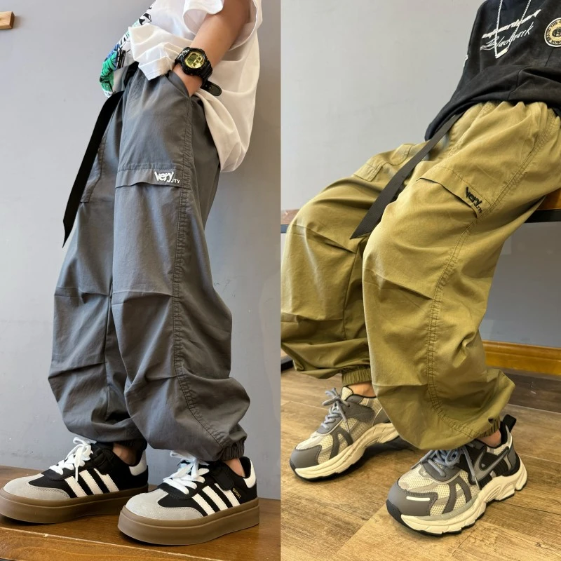 男童休闲裤夏季薄款工装裤子新款