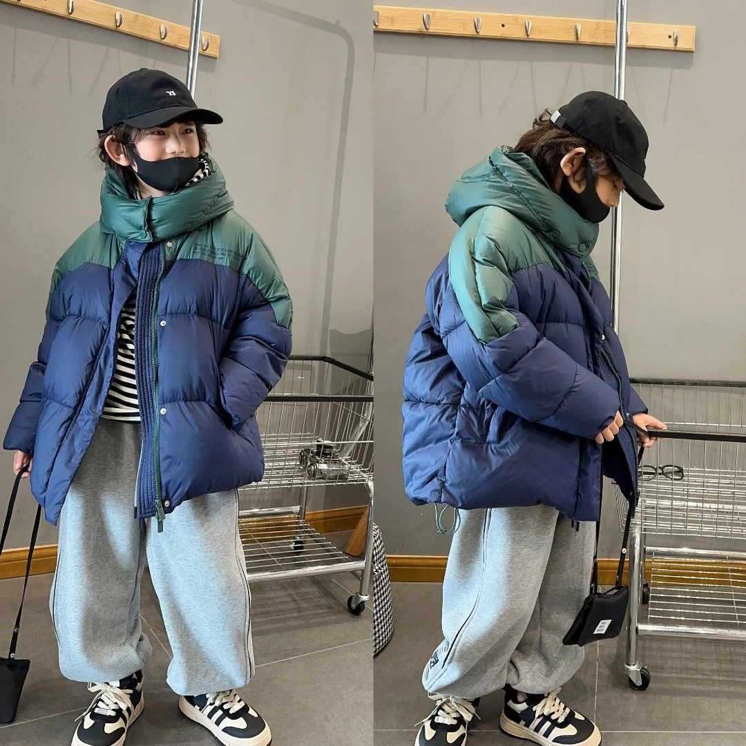 年货款男童冬季新款加厚羽绒服韩