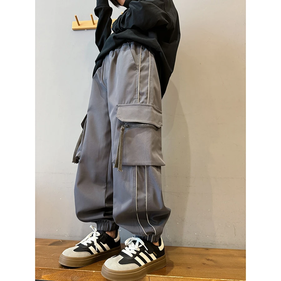 2014男童秋季新款休闲工装裤厚款