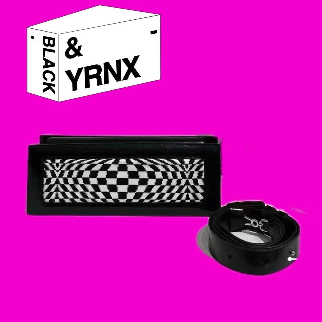 YIRANNAXUAN/伊然納暄 百搭小众简约设计师手工高定棋盘格包包