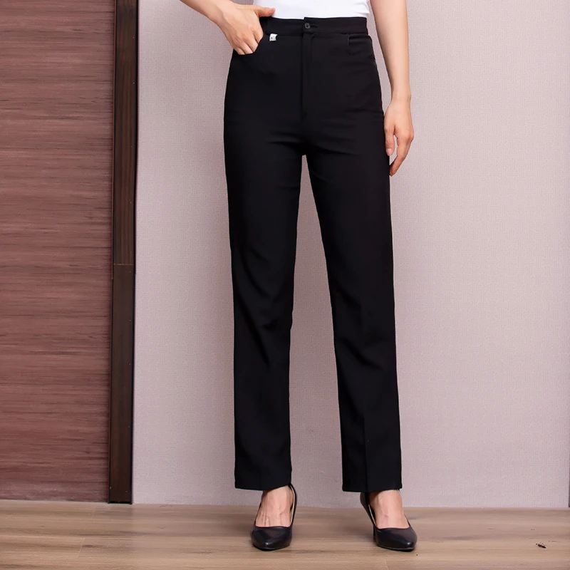 时尚弹力工作裤春秋休闲保洁喜茶春夏薄款爆款餐饮定制餐饮工作服