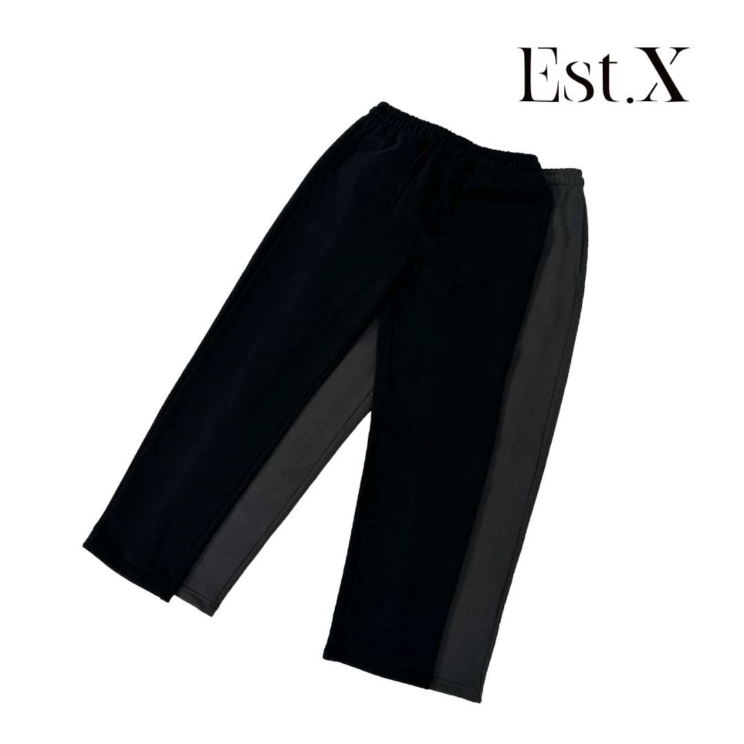 【Est.X】断码清仓直筒400g加厚毛圈底美式长裤卫裤宽松#SXHX007