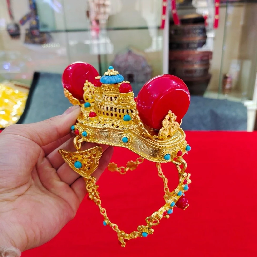 朵雅藏式新款藏饰民族风儿童头饰,儿童配饰挂件