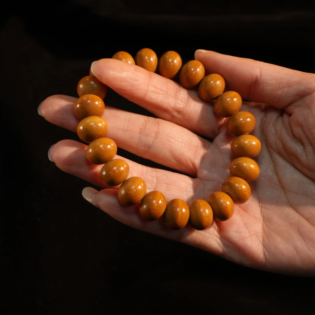 纯手工实心竹手串（21颗）