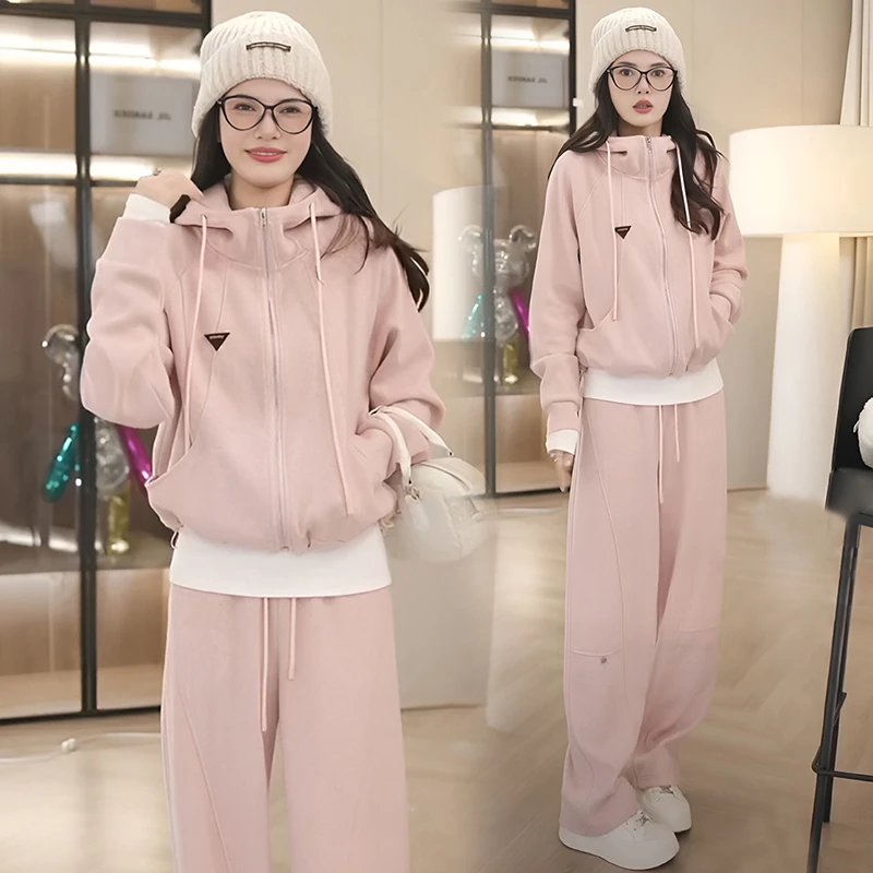 一整套春秋穿搭时尚套装2025新款秋装时髦爆款高级感两件套女装