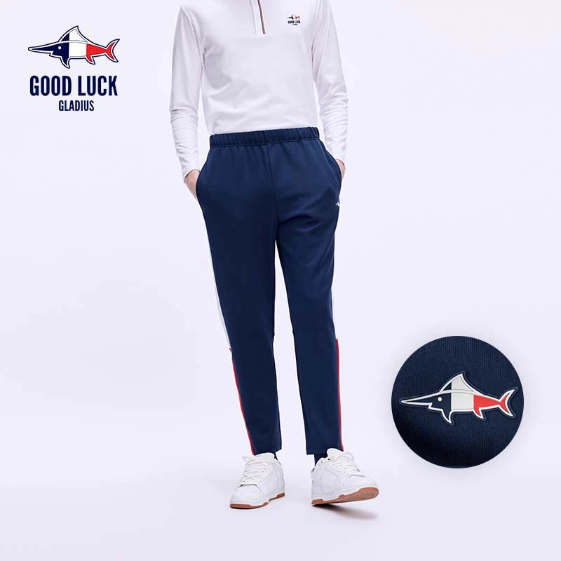 GOOD LUCKBLUE蓝鲨鲨鱼秋季运动休闲裤宽松透气舒适长裤-FY3E211