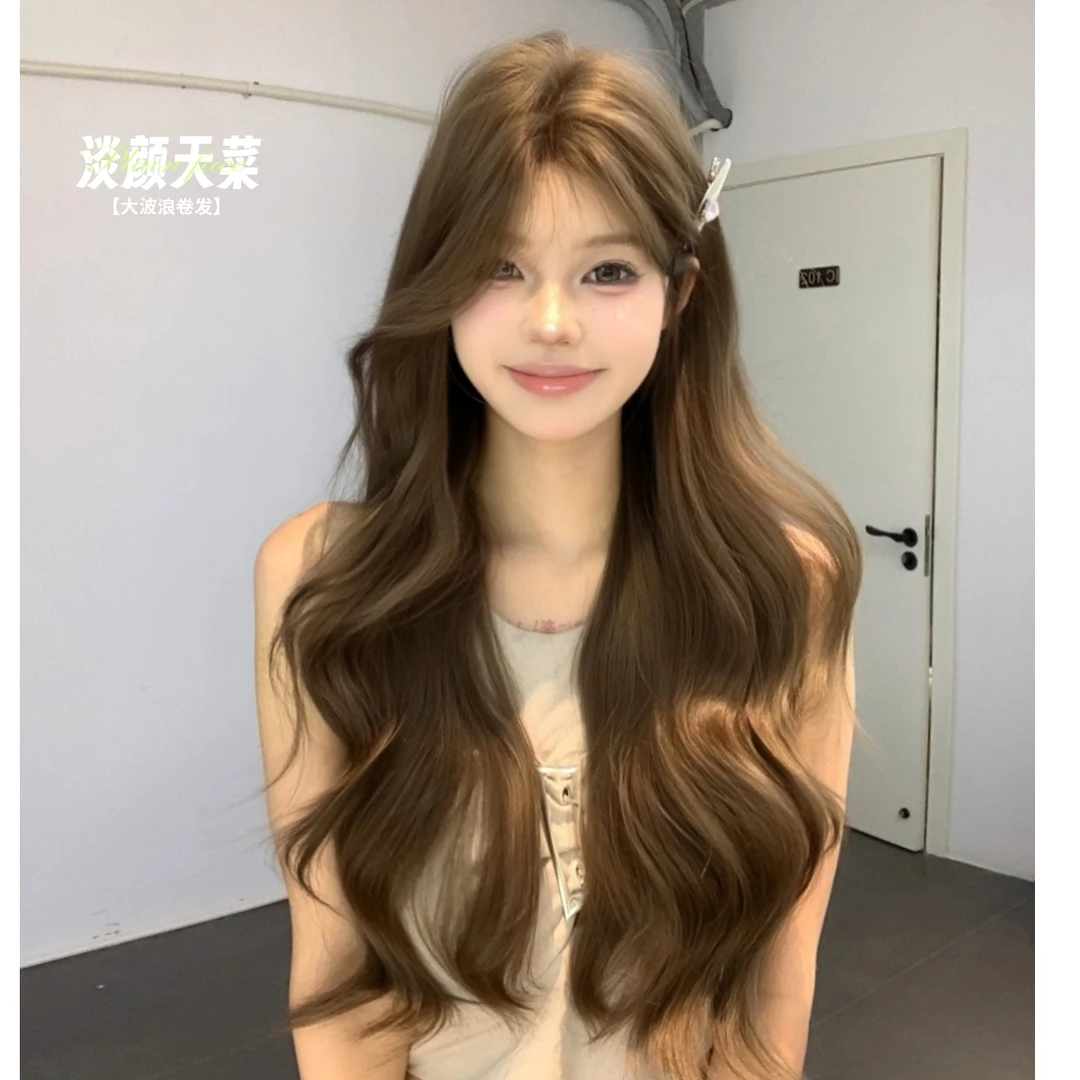 【淡颜天菜】假发女波浪卷氛围感气质时尚lolita网红同款假发全头套