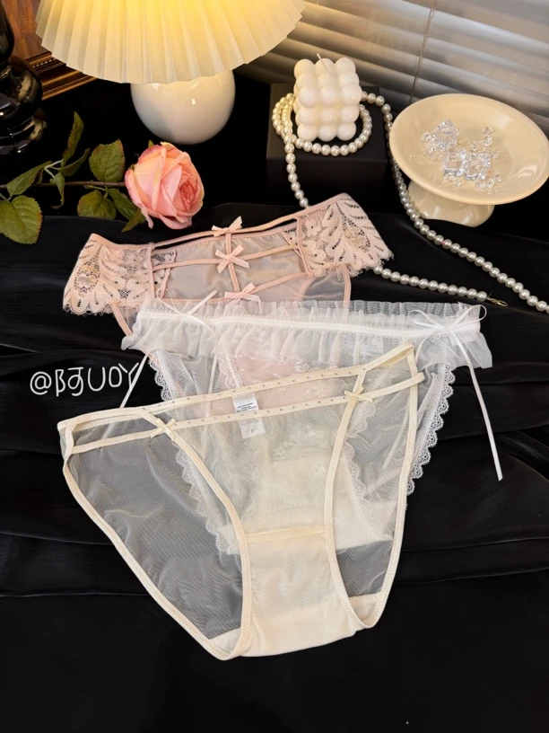 "甜妹私物“ 蕾丝性感透气内裤