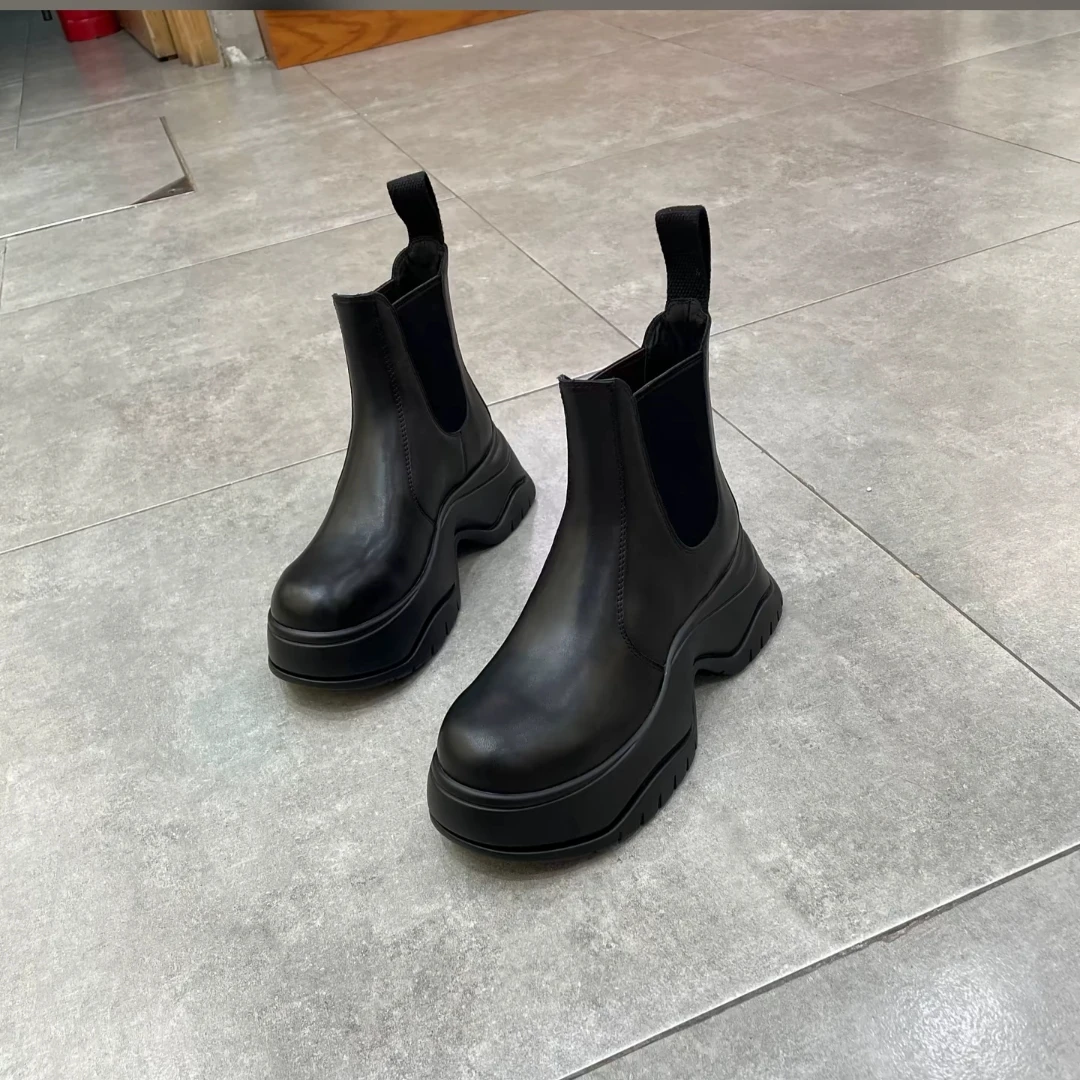 波斐a549新款进口小牛定制版烟筒靴