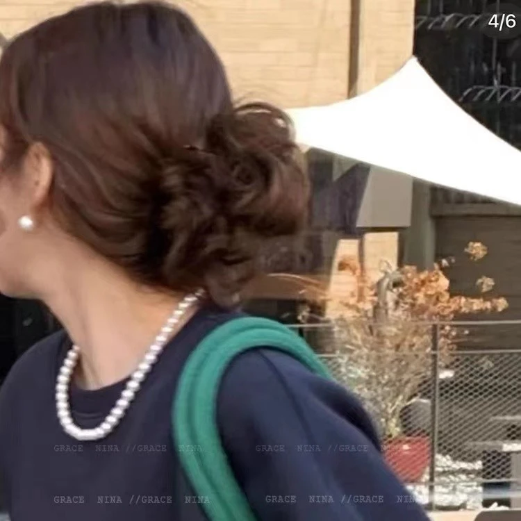 非金属仿珍珠项链 新款简约气质百搭锁骨链颈链珍珠