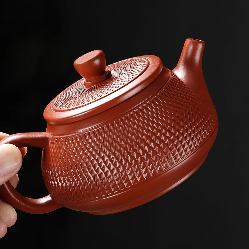 紫砂茶壶原矿大号跳刀壶半手工泡茶壶家用纯色中式功夫单壶泡茶器